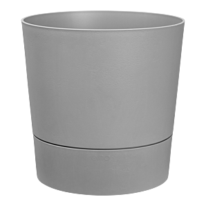 Bloempot Elho Greensense Aqua Care rond - d35 x h34cm - Licht beton