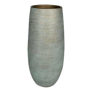 Bloempot Ryan hoog - d21 x h68cm - Shiny blue