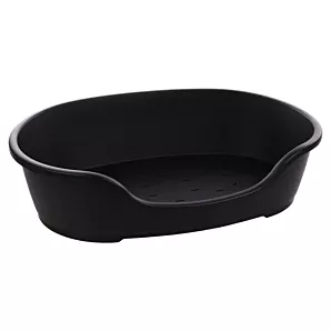 Flamingo Hondenmand Tuck Ovaal - Zwart - 125x81x33
