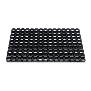 Rubber ring buitendeurmat Domino - 60x40cm - Hamat