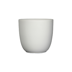 Tusca bloempot - h23 d25cm - wit mat