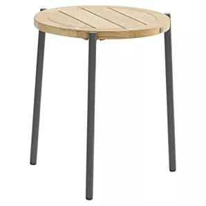Yoga Coffee Tafel - ø 73 cm - Natural Teak/Antraciet - Taste 4SO