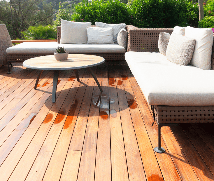 tuinmeubel loungeset ter illustratie
